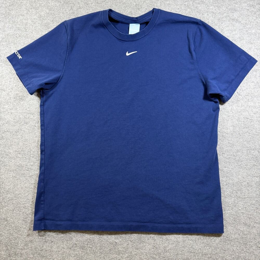 Nike NOCTA Forza Racing T Shirt Mens XL Blue Center Swoosh Drake Streetwear